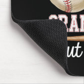 Das ist meine Großmutter da draußen Baseball-Moth Mousepad (Ecke)