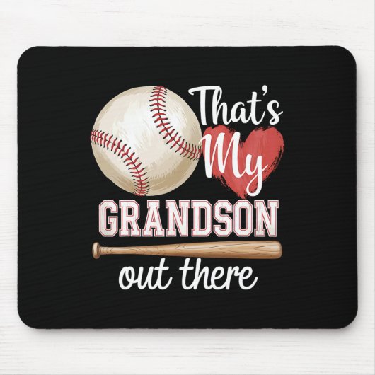 Das ist meine Großmutter da draußen Baseball-Moth Mousepad (Vorne)