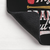 Das ist meine Großmutter da draußen Baseball-Moth Mousepad (Ecke)
