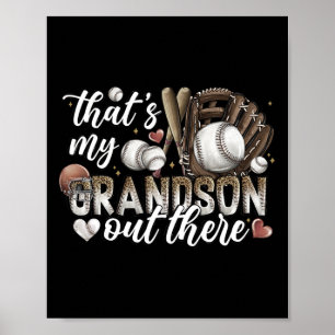 Das ist meine Großmutter da draußen Baseball-Moth Poster