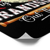 Das ist meine Großmutter da draußen Baseball-Moth Poster (Ecke)