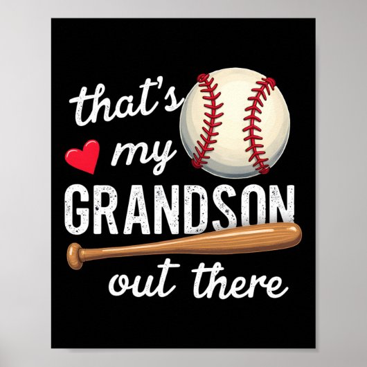 Das ist meine Großmutter da draußen Baseball-Moth Poster (Vorne)