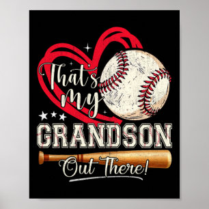Das ist meine Großmutter da draußen Baseball-Moth Poster