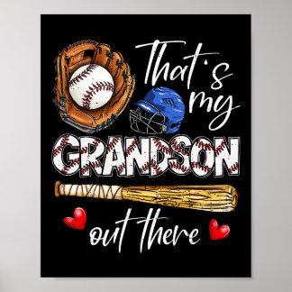 Das ist meine Großmutter da draußen Baseball-Moth Poster