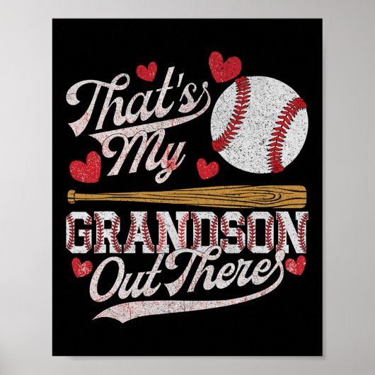 Das ist meine Großmutter da draußen Baseball-Moth Poster (Vorne)
