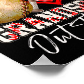 Das ist meine Großmutter da draußen Baseball-Moth Poster (Ecke)