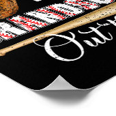 Das ist meine Großmutter da draußen Baseball-Moth Poster (Ecke)