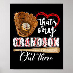 Das ist meine Großmutter da draußen Baseball-Moth Poster