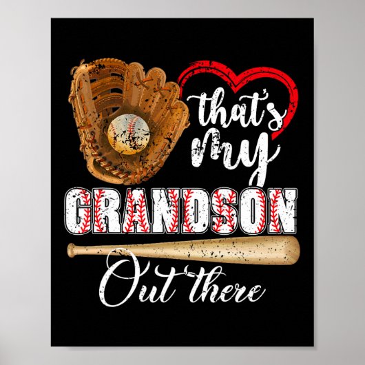Das ist meine Großmutter da draußen Baseball-Moth Poster (Vorne)
