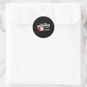 Das ist meine Großmutter da draußen Baseball-Moth Runder Aufkleber (Tasche)