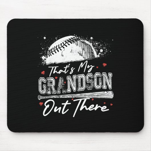Das ist meine Großmutter da draußen, Grandma Baseb Mousepad (Vorne)