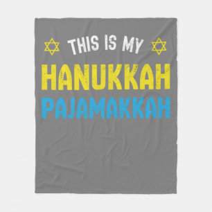 Das ist meine Hanukkah Pajamakkah, das sonnige Glü Fleecedecke