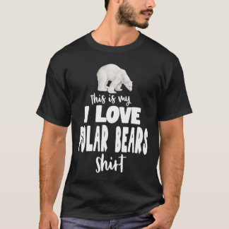 Das ist meine I-Liebe Polarbären T-Shirt