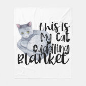 Das ist meine Katzenkuppelblanke Fleecedecke (Vorderseite)