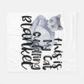 Das ist meine Katzenkuppelblanke Fleecedecke (Vorderseite (Horizontal))