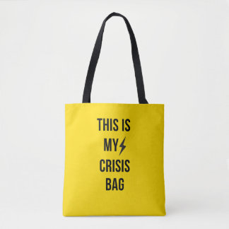 DAS IST MEINE KRISE BAG™ - Fett gelb Tasche