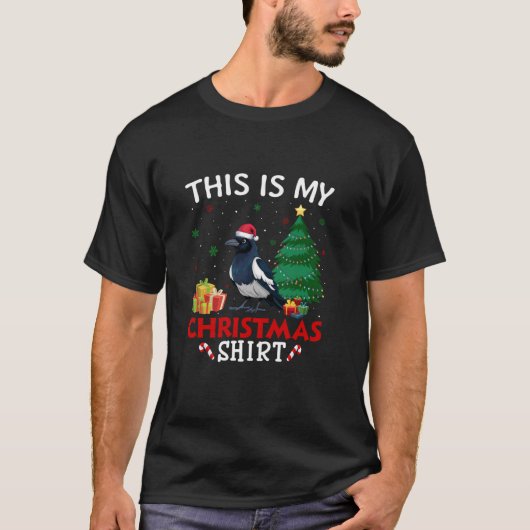 Das ist meine Magpie-Weihnachtsmannmütze Weihnacht T-Shirt (Vorderseite)