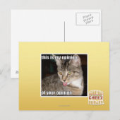 Das ist meine Meinung Postkarte (Vorne/Hinten)