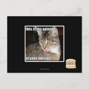 Das ist meine Meinung Postkarte