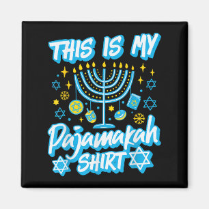Das ist meine Pajamakah Hanukkah Menorah Candles F Magnet