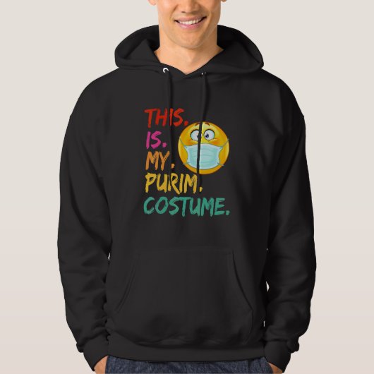 Das ist meine Purim-Kostüm-Funny-Jüdische Gesichts Hoodie (Vorderseite)