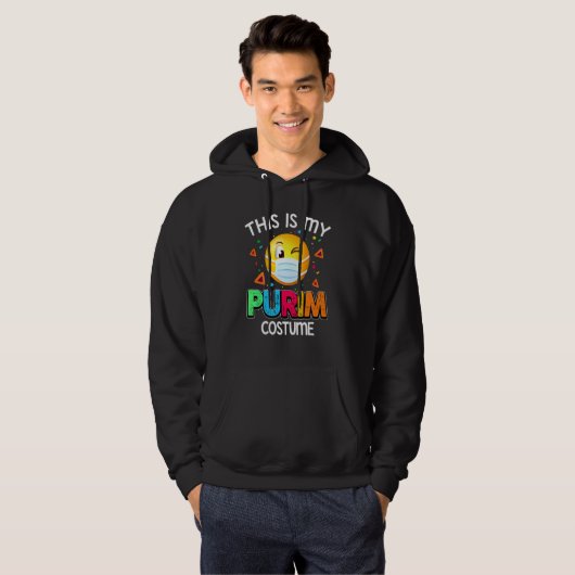 Das ist meine Purim-Kostüm-Funny-Jüdische Gesichts Hoodie (Vorne ganz)