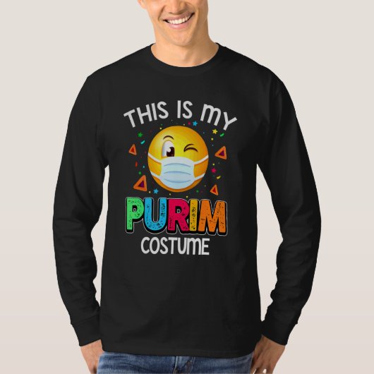 Das ist meine Purim-Kostüm-Funny-Jüdische Gesichts T-Shirt (Vorderseite)