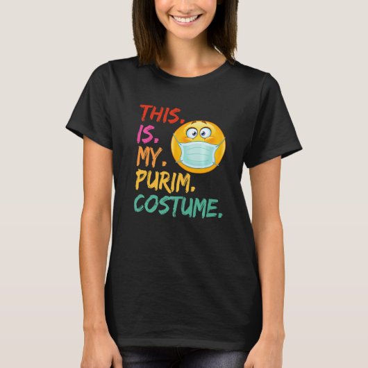 Das ist meine Purim-Kostüm-Funny-Jüdische Gesichts T-Shirt (Vorderseite)