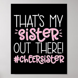 Das ist meine Schwester Cheer Schwester Cheerleadi Poster
