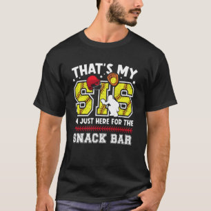 Das ist meine Schwester Softball Catcher Bruder So T-Shirt