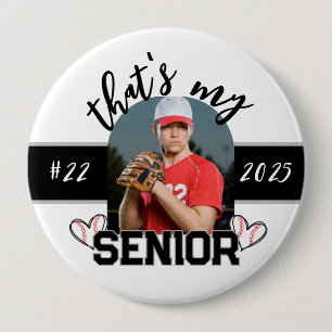 Das ist meine Senior Baseball-Taste für Eltern Button