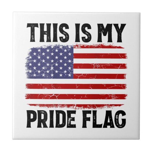 Das ist meine Stolzflagge US-Flagge, 4. Juli Patri Fliese (Vorderseite)