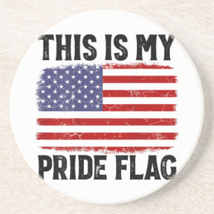 Das ist meine Stolzflagge US-Flagge, 4. Juli Patri Getränkeuntersetzer