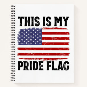 Das ist meine Stolzflagge US-Flagge, 4. Juli Patri Notizblock