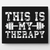 Das ist meine Therapie - Gym Workout Inspiration Fotoplatte (Vorderseite)