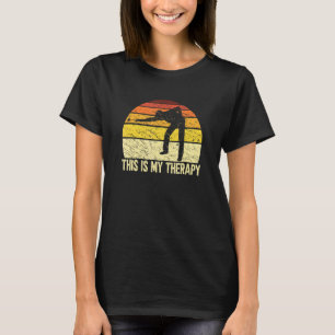Das ist meine Therapie Retro Billard Player Pool S T-Shirt