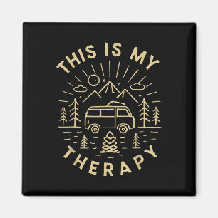 Das ist meine Therapie Wandern Camping Van Alt Us  Magnet