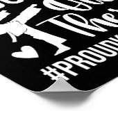 Das ist meine Tochter Proud Karate Mama Karate Mot Poster (Ecke)