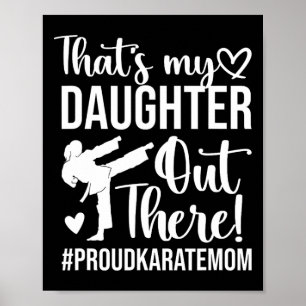 Das ist meine Tochter Proud Karate Mama Karate Mot Poster