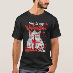 Das ist meine Valentine Pajama Japanischer Bobtail T-Shirt