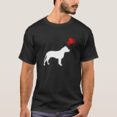 Das ist meine Valentine Pajama Pitbull Dog Puppy L T-Shirt (Vorderseite)