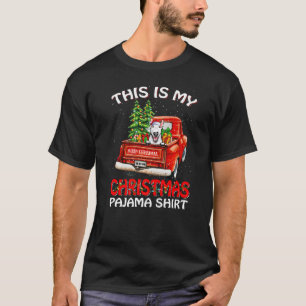 Das ist meine Weihnachts Pajama Bull Terrier Truck T-Shirt
