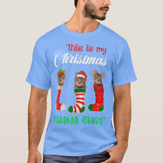 Das ist meine Weihnachts Pajama Chat Kitten Lover  T-Shirt