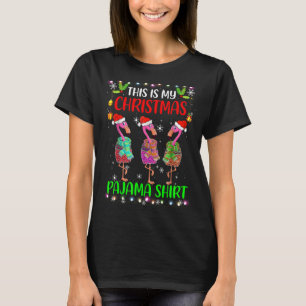 Das ist meine Weihnachts Pajama Flamingo Weihnacht T-Shirt
