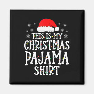 Das ist meine Weihnachts-Pajama-Fun-Familie, die X Magnet