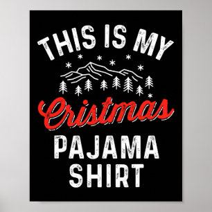 Das ist meine Weihnachts Pajama Funny Men Women Pj Poster