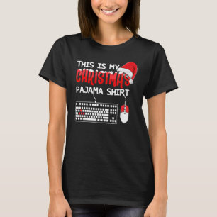 Das ist meine Weihnachts-Pajama-Gamer-Tastatur T-Shirt