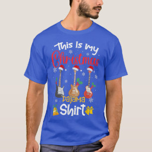 Das ist meine Weihnachts-Pajama-Gitarrist T-Shirt