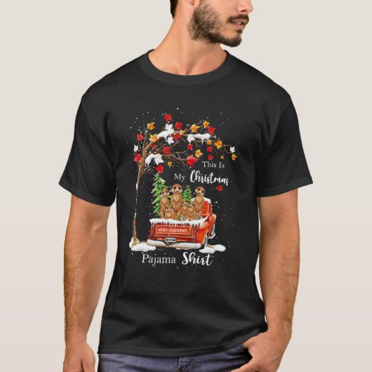 Das ist meine Weihnachts Pajama Meerkats Xmas Crew T-Shirt (Vorderseite)