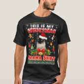 Das ist meine Weihnachts Pajama Siamese Katze Ugly T-Shirt (Vorderseite)